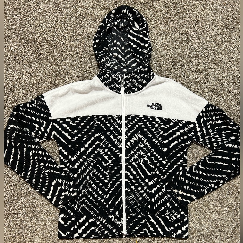 Girls North Face Fleece Zip-Up Jacket | Size-M